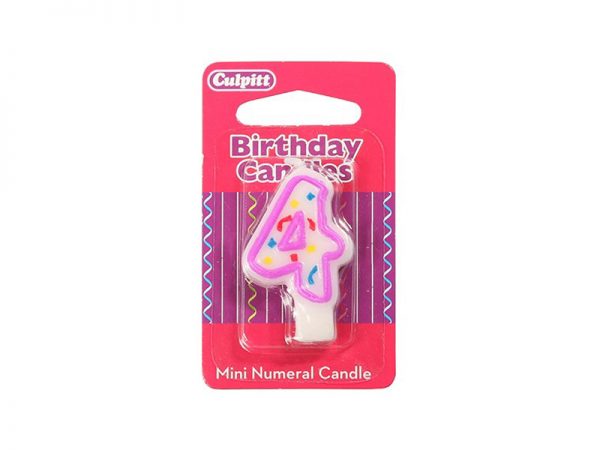 40MM CANDLE-NUMERAL (4)