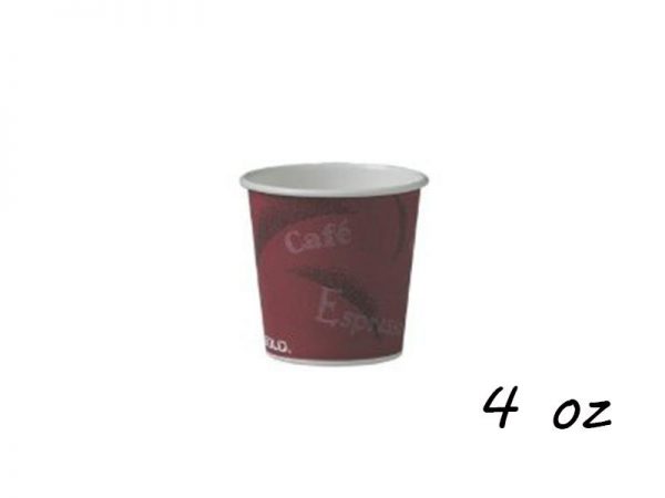 SOLO - 1000 PCS  BISTRO PAPER CUP HOT 4oz