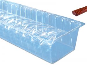 12 PLASTIC YULE LOG CAKE MOULD 510X75X65MM