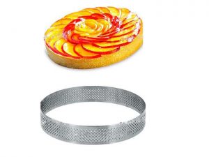 ROUND MICRO-PERFORATED STAINLESS STEEL FRAME DIAM.12X2CM
