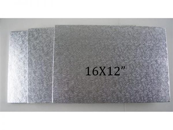 16X12" T/E D/T SILVER CARD BOARD