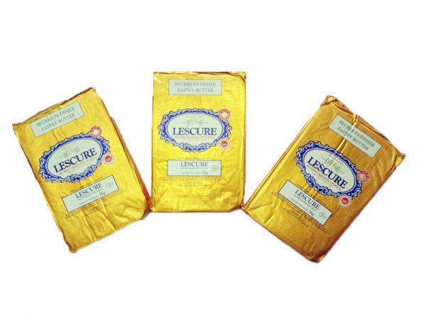 10x1KG PASTRY BUTTER LESCURE 84%