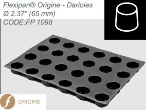 FLEXIPAN® ORIGINE – 15 DARIOLES Ø 2.37” (65MM) FP 1098