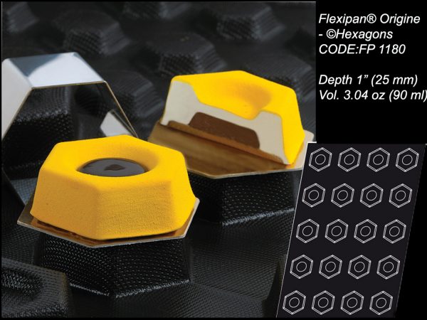 FLEXIPAN® ORIGINE – 20 HEXAGONS Ø 3.12” (80MM) FP 1180