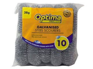 10 STAINLESS STEEL SPTIRAL SCOURERS 40 GRM NON RUST