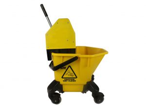 YELLOW QUATTRO BUCKET C/W 3" HEAVY DUTY CASTORS