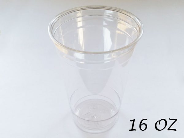 TALL CLEAR PET CUP 16 OZ
