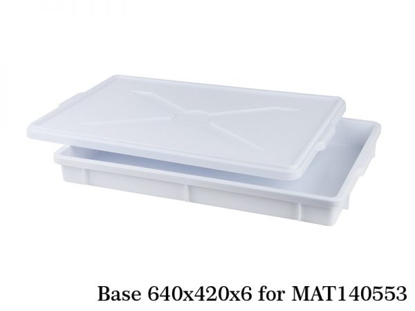 WHITE TRAY 64X42X6 CM