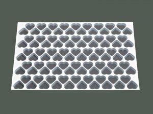 PLAQUE DECOUPOIRS 95 HEARTS