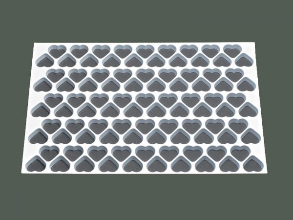 PLAQUE DECOUPOIRS 95 HEARTS