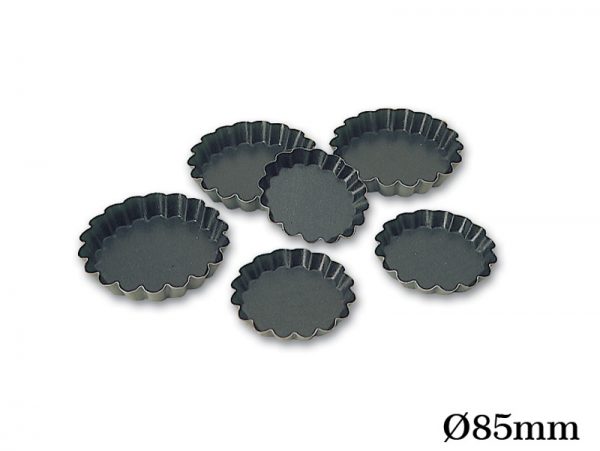 ROUND FLUTED TARTLET MOULD EXOPAN 85 MM