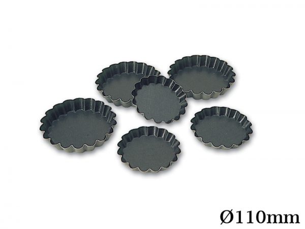 ROUND FLUTED TARTLET MOULD EXOPAN 110 MM