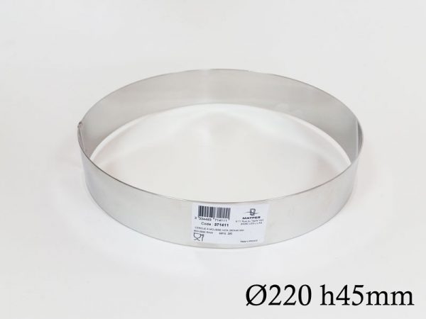 MOUSSE RING STAINLESS STEEL 220X45 MM