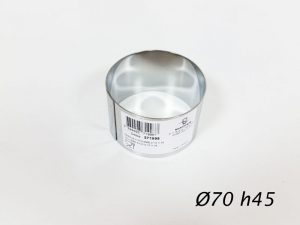 4 PCS MOUSSE RING STAINLESS STEEL D70 H45 (MAT375345)