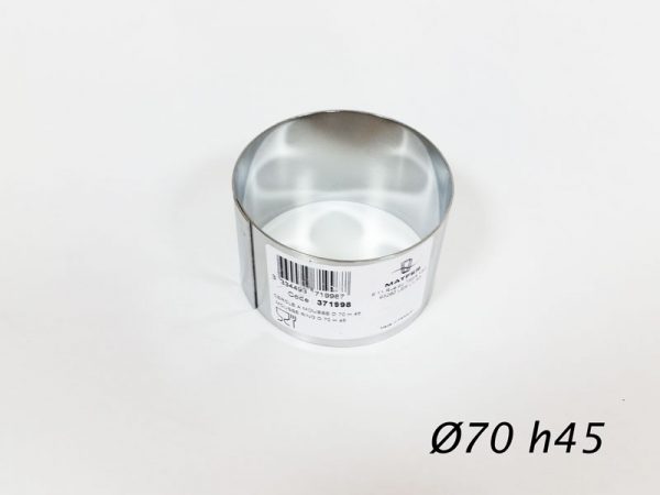 4 PCS MOUSSE RING STAINLESS STEEL D70 H45 (MAT375345)