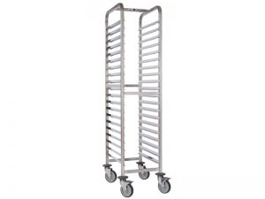STAINLESS STEEL RACKING TROLLEY 20 LEVELS