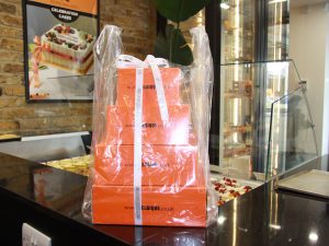 1000 PCS CLEAR PLASTIC SHOPPER BAG 30+20X60 (MEDIUM) LD60-VM