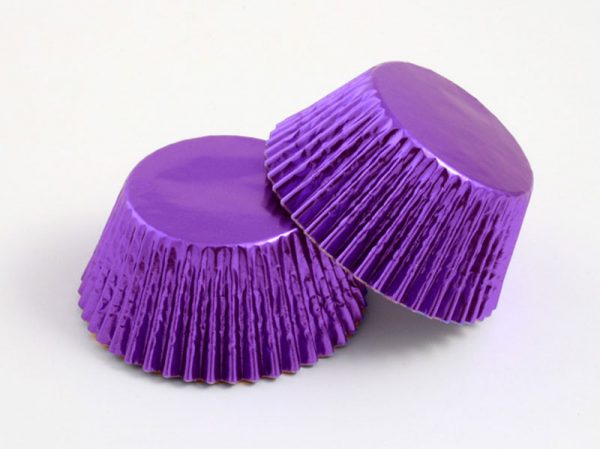 MAUVE FOIL CUPCAKE 51X38MM