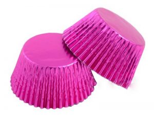 300 PCS PINK FOIL CUPCAKE 51X38MM