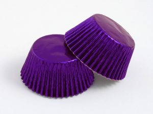 500 PCS PURPLE FOIL CUPCAKE 51X38MM