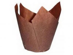 200 PCS DARK BROWN MUFFIN WRAP 160MM