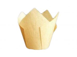 200 PCS NATURAL (LIGHT BROWN) MUFFIN WRAP 160MM