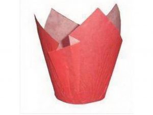 200 PCS RED MUFFIN WRAP 160MM