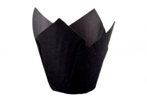 200 PCS BLACK MUFFIN WRAP 160MM