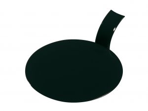 100 PCS ROUND BLACK PLASTIC DISCS 8CM