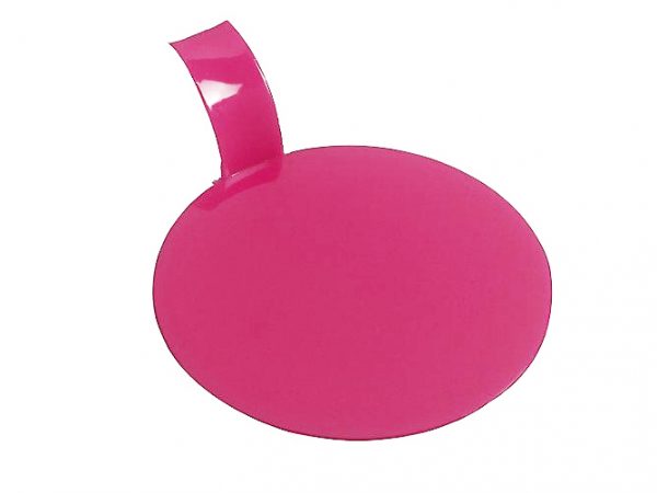 100 PC ROUND FUCHSIA PLASTIC DISCS 8CM