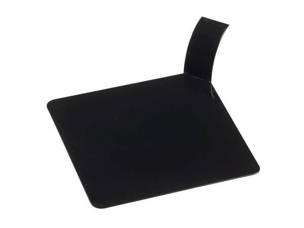 100 PCS SQUARE BLACK PLASTIC DISH 8CM