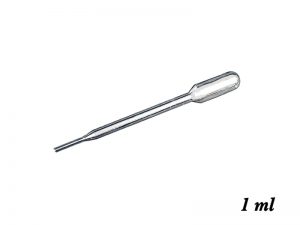 100 PCS PIPETTE 1 ML TRANSPARENTE