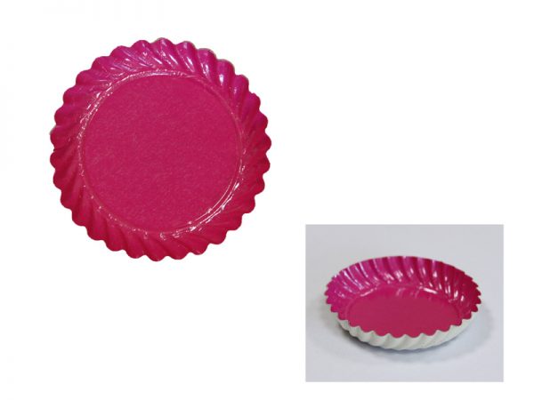 MINI PLATE FUSHIA ROUND 55 MM