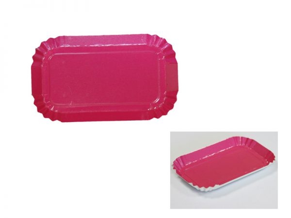 MINI PLATE FUSHIA REGTANGULAR 40X80 MM