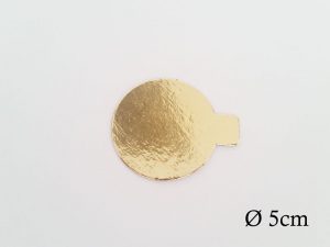 500 PCS ROUND GOLD/SILVER TABBED BOARD 5CM SLRSA18