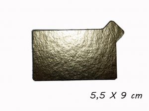 500 PCS GOLD TABBED CARD 5.5X9 CM SLRSA21