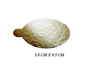 250 GOLD TABBED CARD OVAL 5.8X9.5 (GOV/3)