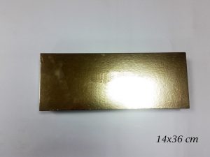 36X14 CM GOLD CARD OBLONG 100 PCS SLRSA27