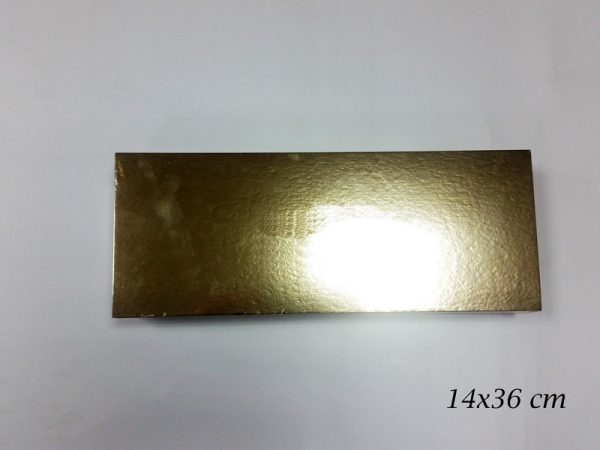 36X14 CM GOLD CARD OBLONG