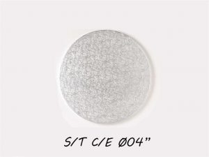 100 PCS *ROUND* S/T C/E  SILVER/GOLD BOARD 4" (102mm)