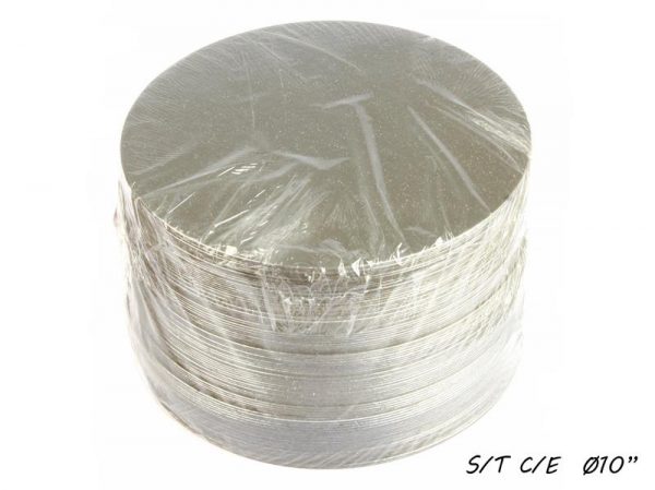 10" C/E S/T SILVER ROUND BOARD