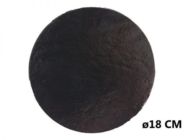 100 PCS BLACK CARD BOARD ROUND 18 CM