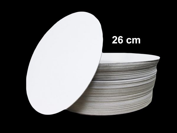 26CM WHITE ROUND ST CE BOARDS