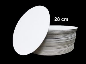 28CM WHITE ROUND ST CE BOARDS