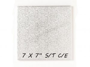 100 PCS *SQUARE* S/T C/E  SILVER BOARD 7"  SLRSA59