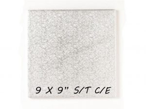 100 PCS *SQUARE* S/T C/E  SILVER BOARD 9"  SLRSA33