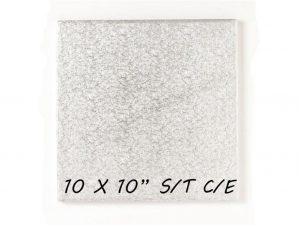 100 PCS *SQUARE* S/T C/E  SILVER BOARD 10"  SLRSA29