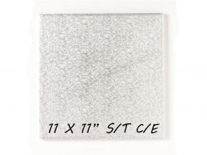 100 PCS  *SQUARE* S/T C/E  SILVER BOARD 11"  SLRSA41