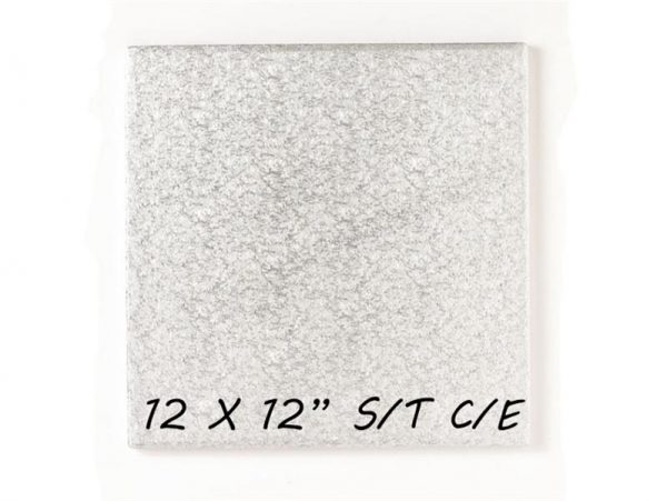 12" C/E S/T SILVER SQUARE BOARD