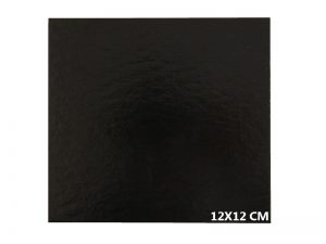 100 PCS *SQUARE* BLACK CARD BOARD 12X12 CM